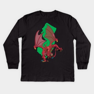 Jersey Devil Kids Long Sleeve T-Shirt